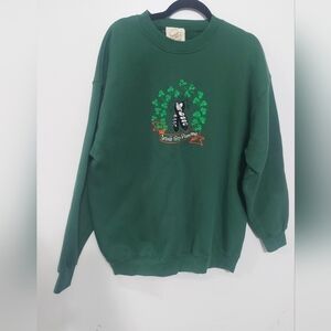 🌹Vintage Irish step dancing green sweater. St Patty's day, peanut butter &jelly
